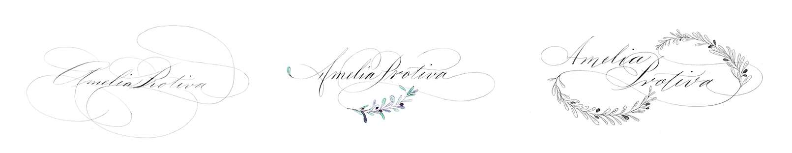 3 logo sketches