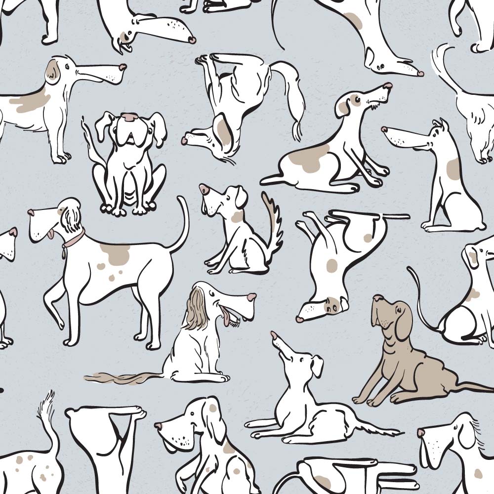 Swatch of Dog Gone It Pattern