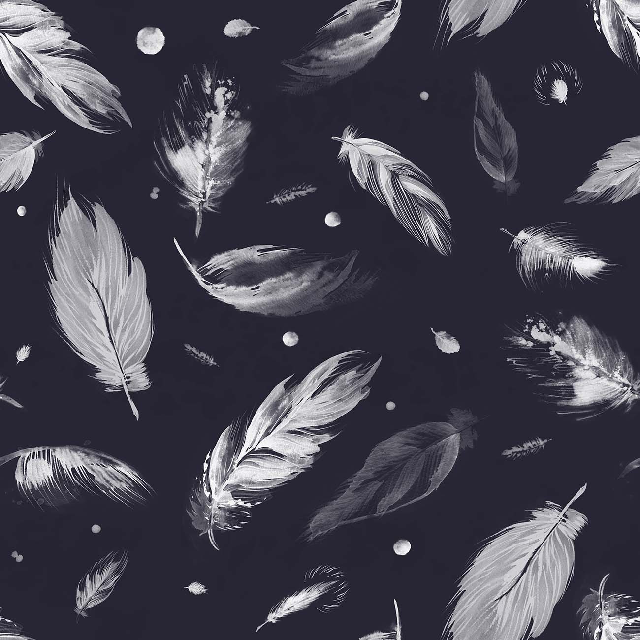 Swatch of Sumi Feather Pattern